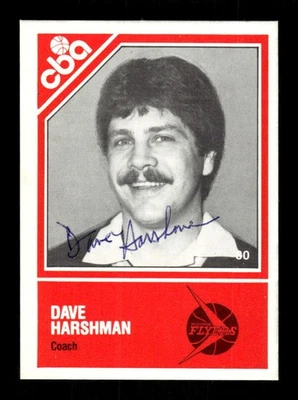 1982-83 TCMA CBA Wisconsin Flyers 80 Dave Harshman  Coach signed auto ID: 138030 - Image 1 of 2