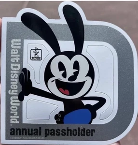 Disney World Parks Oswald der Glückshase Jahreskartenhalter Magnet - Bild 1 von 1