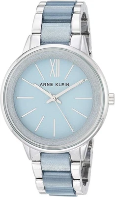 Reloj pulsera Anne Klein para mujer de resina azul claro/plateado  Foto 1 de 4