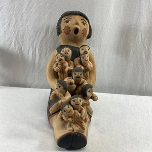 Figura de cerámica StoryTeller Jemez Pueblo 5 niños Rose J.Fragua - Imagen 1 de 9