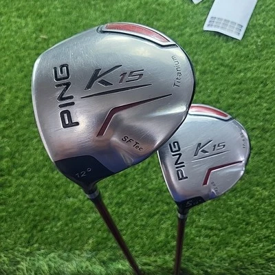 Ping K15 Driver & 5 Wood SF Tec 12 & 19 Degree Soft Regular Flex *LEFT HANDED* - Image 1 of 4
