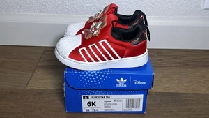 Adidas Disney Minnie Superstar 360 Zapatos Niños Pequeños Tenis Talla 6K HQ6686 Rojo - Imagen 1 de 11