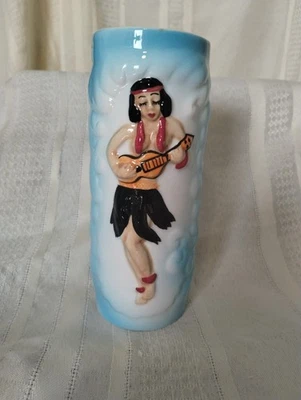Taza Tiki Sailor Jerry Dancing Hula Girl Vintage Foto 1 de 4