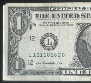 (FLIPPER!) $1 Flipper Fancy Serial Number L10160680G Series 2013 - Picture 1 of 5
