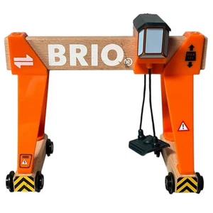 BRIO WORLD Gantry World Container Loading Crane Wooden Railroad Railway Toy - Picture 1 of 4