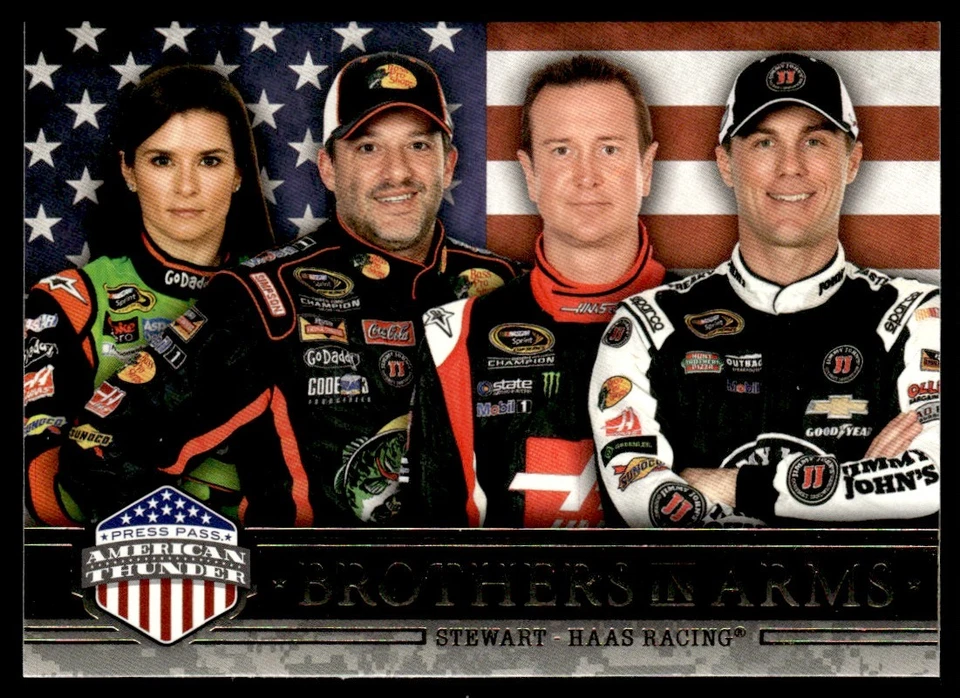 2014 Press Pass American Thunder Patrick / Stewart / Busch / Harvick RC #50 A - Image 1 of 2