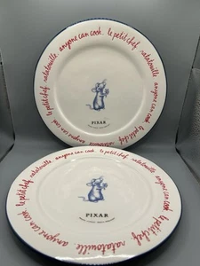 Rae Dunn Disney Pixar Ratatouille Remy Set di 2 piatti da insalata dessert NUOVI - Foto 1 di 8