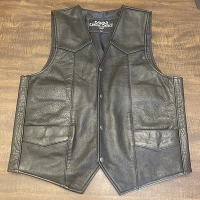 Chaleco Leather Gallery Hombre Talla 42 Con Bolsillos Usado Foto 1 de 4