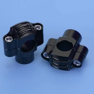 Paar Motorrad 22mm Lenkerklemme Lenkererhöhung Halterungen Universal Neu - Picture 1 of 4