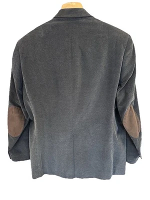 Blazer Abrigo Deportivo De Colección 44R Chaps Ralph Lauren Negro Algodón Pesado Pana Y2K Foto 1 de 4