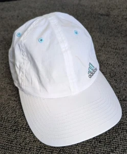 Adidas Climalite Golfmütze Damen Riemen hinten Baumwolle Kappe weiß aktiv Sonnenschutz  - Bild 1 von 7