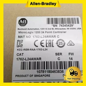 New Factory Sealed AB 1762-L24AWAR SER C MicroLogix 1200 24 Point Controller - Picture 1 of 4