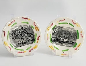 Staffordshire Krimkriegsteller „Balaklava“ & „Tschernaya“, um 1855-56 - Bild 1 von 6