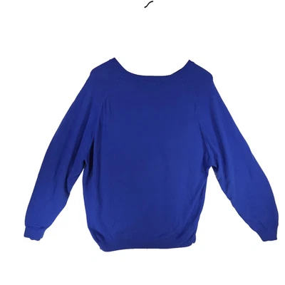 Vtg Lands End Sweater Mens Sweater XLT Blue Cashmere Blend Preppy y2k Academia - Image 1 of 4