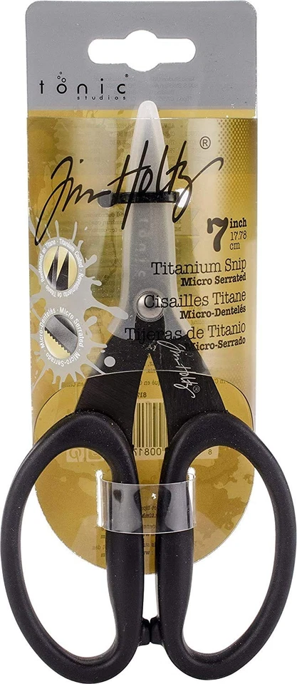 Kushgrip Non-Stick Micro Serrated Scissors 7-By Tim Holtz - Image 1 of 1