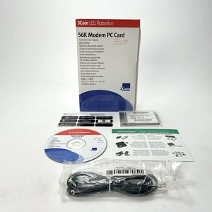 3Com U.S. Robotics 56K Modem PC Card 3056 3Com USR XJ Vintage Computing - Picture 1 of 11