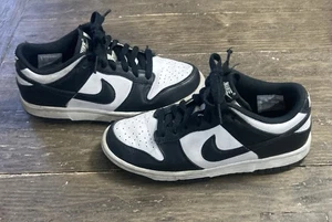 Nike Dunk Panda Low Youth Shoes Size 4 Color Black & White CW1590-100 From 2024 - Picture 1 of 5