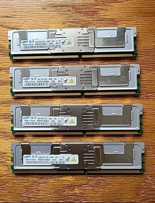 SAMSUNG 16GB (4X4GB) 2Rx4 PC2-5300F M395T5160QZ4-CE65 DDR2 SERVER RAM FAST SHIP - Image 1 of 3