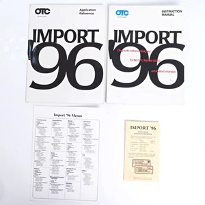 OTC System Import '96 Instruction Manual / App Reference - 236860, 237443 - Bild 1 von 8