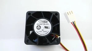 1 PCS T&T fan 4028M12B-PF1 DC12V 0.22A 3 wire 40*40*28MM cooling fan - Picture 1 of 3