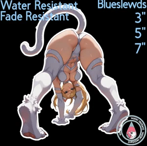 Metroid Samus Aran Felicia Cosplay 3" / 5" / 7" Lewd Anime Laptop Bottle Sticker - Picture 1 of 1