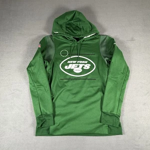 Nike Hoodie Mens Medium New York Jets On Field Pullover Green NFL DRI-Fit - Picture 1 of 5