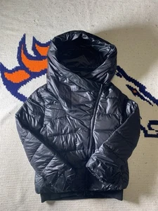 Nike Sportswear Down Filled Puffer Jacket Asymmetric Black SZ Small 854767-010 - Picture 1 of 9