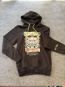 Sudadera con Capucha Kill Crew Para Hombre Pequeña Negra Serie Porrada Vol 1 Barbell Gráfico Pullover - Imagen 1 de 7