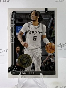 Stephon Castle 2025-26 Topps Basketball #197 Base All-Rookie Team Spurs - Picture 1 of 2