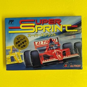 [Box and manual included] Super Sprint Famicom extremely rare software in good