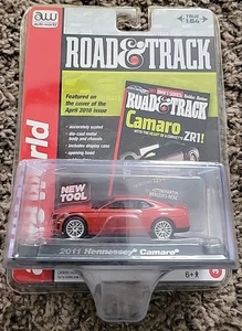 AW Auto World Road & Track 2011 Hennessey Camaro rot Auto Maßstab 1:64 Diecast - Bild 1 von 2