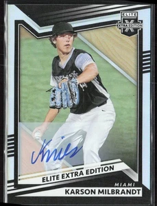 2022 Panini Elite Extra Edition #85 Karson Milbrandt Signatures - Picture 1 of 2