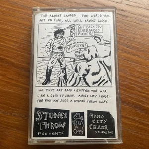 Radio City Chaos, Vol. 1 (Cassette, Promo, Comp, US, 1998, Stones Throw) - Picture 1 of 8