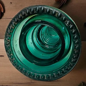 HEMINGRAY NR. 40 AQUAGLAS ISOLATOR CD 152 DOPPELUNTERRÖCKE TROPFSTELLEN - Bild 1 von 15