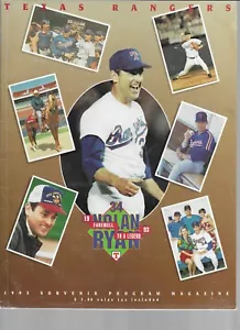 NOLAN RYAN ADDIO A LEGEND 2 DIVERSI PROGRAMMI RANGER 1993 - Foto 1 di 6