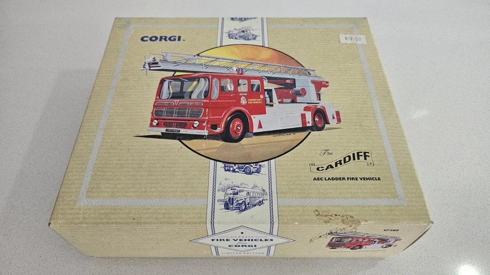 Corgi 97385, AEC Turntable Ladder Fire Engine, Cardiff City Fire Service - 1:50 - Image 1 of 4