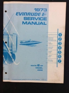 Evinrude 1973 usado manual de servicio # 4901 2 HP # 57 - Imagen 1 de 6