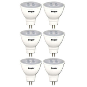 6x Energizer LED GU5.3/MR16 5.6W 12V Warm White Downlight Spot Light Bulb