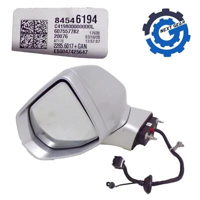 Espejo retrovisor izquierdo OEM GM plateado metálico con punto ciego 2017-19 Cadillac XT5 84546194 Foto 1 de 4