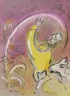 Solomon Bible series Marc Chagall Original Color Lithograph COA Unframed