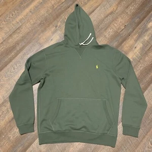 NEW Polo Ralph Lauren Men Pullover RL Fleece Hoodie Sweatshirt Army Green $138 L - Picture 1 of 12