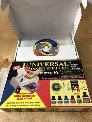 Universal Inkjet Refill Kit As Seen on TV.  Starter Kit - Image 1 of 4