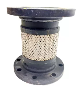 Vibration Eliminator Stainless Steel Braided Hose W/Steel Fixed Flange - Picture 1 of 10