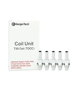 Kangertech TOCC Verdampferkopf 1,8 Ohm 5 Stück T3 MT3 T3S MT3S - Bild 1 von 2