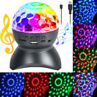 RGB LED Disco Ball Light Bluetooth Speaker Rotating DJ Stage Strobe Lamp USB UK