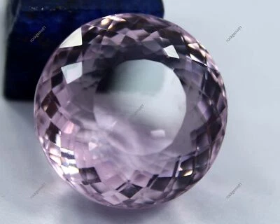 Rose Quartz Natural Loose Gemstone Round Shape 60 Ct Certified AAA Quality - Image 1 of 4