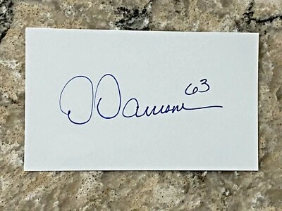 Dermontti Dawson signed Pittsburgh Steelers HOF NFL Index Card JSA  - Image 1 of 2