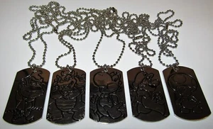 Enterplay Super Mario Deluxe Dog Tags Set of (5) Mario Yoshi Bowser Toad & DK - Picture 1 of 1