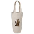 'Bengal Cat' Cotton Wine Bottle Gift / Travel Bag (BL00020720)