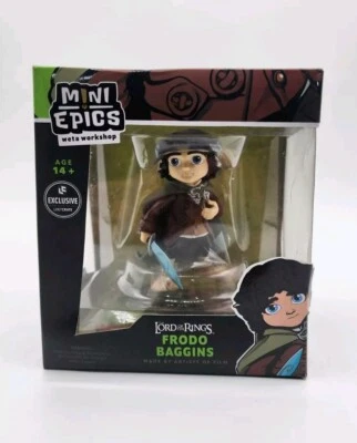 Lord Of The Rings Frodo Baggins Exclusive Figure Mini Epics Weta Workshop New  - Image 1 of 4